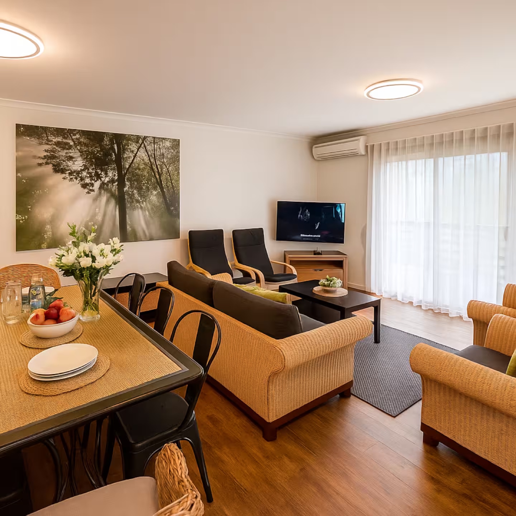 Open plan living room