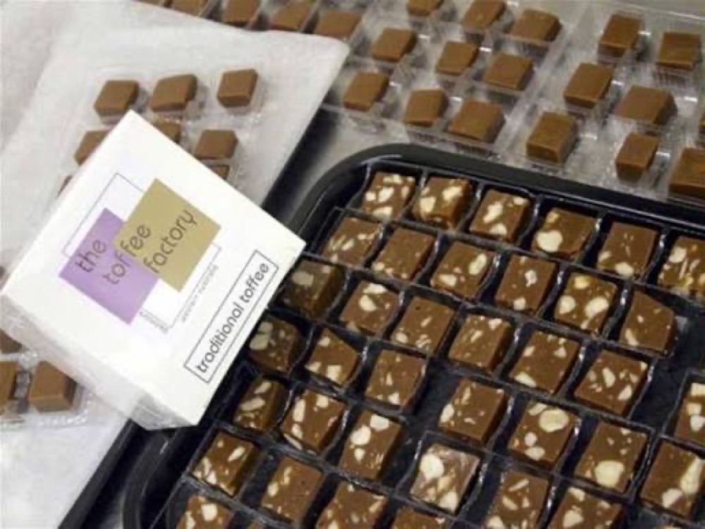 Handmade toffee from Denmark Toffee Shop