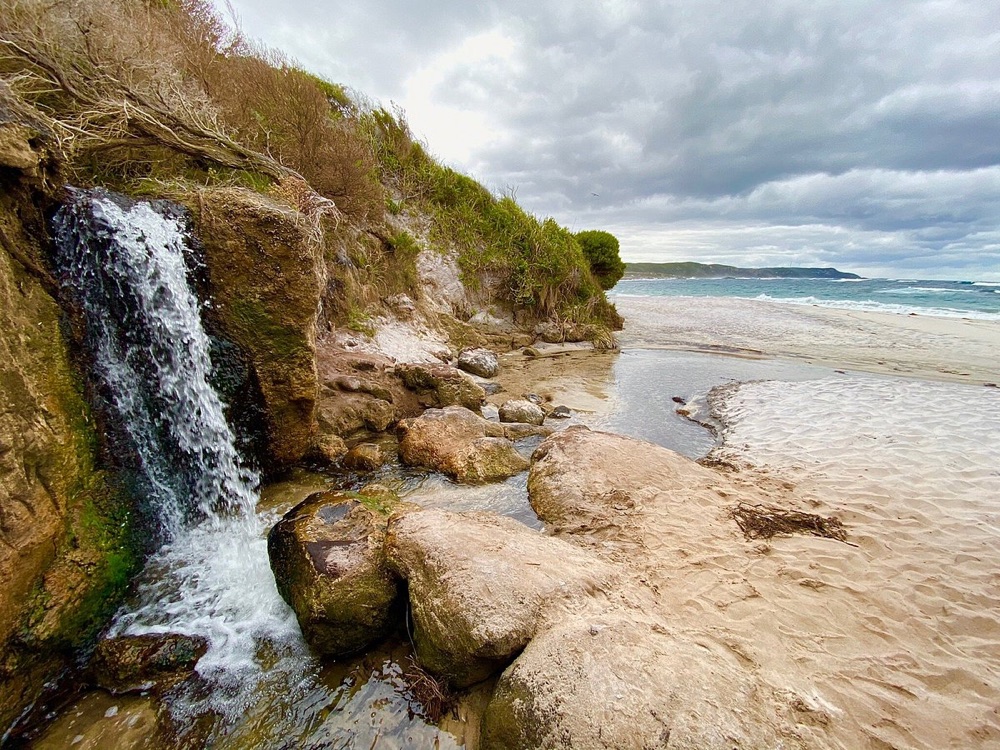 Waterfall Beach after rain